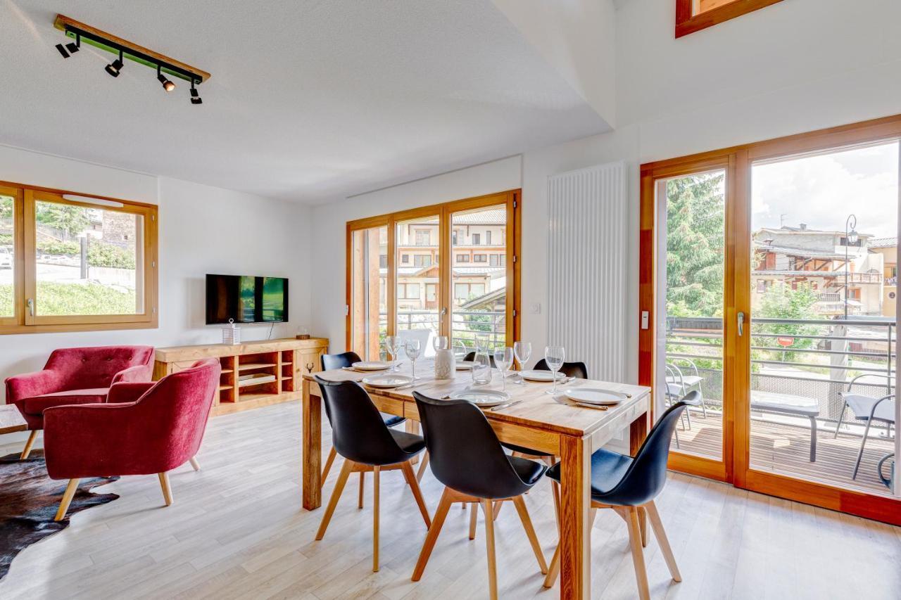La Poudreuse - Duplex Avec Balcon Vue Montagne - Flumet Exterior foto