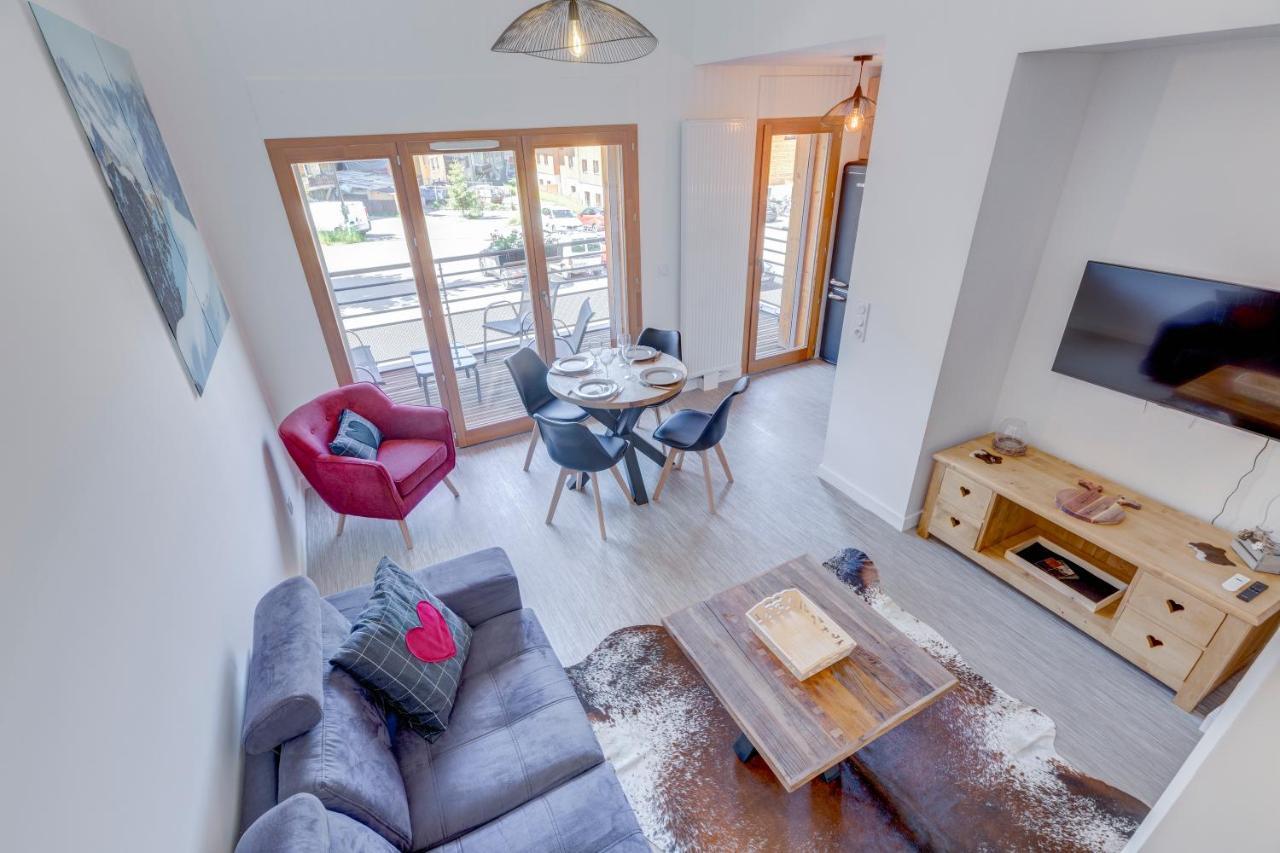 La Poudreuse - Duplex Avec Balcon Vue Montagne - Flumet Exterior foto